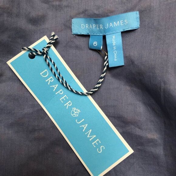 Draper James Embroidered Dot Chambray Wrap Dress 6 - Picture 13 of 14